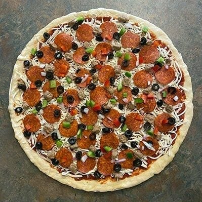 Miner's Combo Pizza.