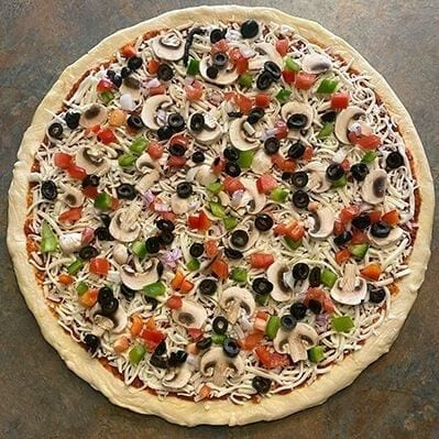 Miner's Vegetarian Pizza.