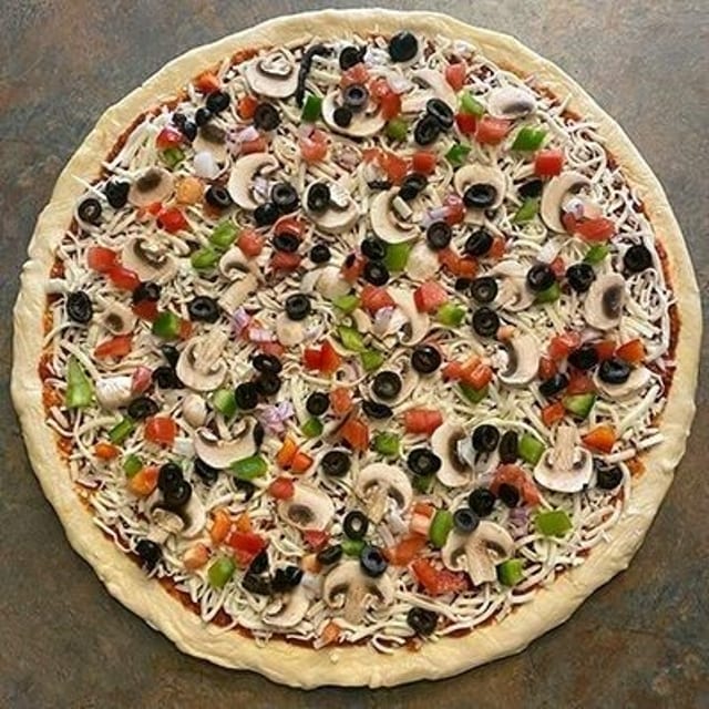 Miner's Vegetarian Pizza.
